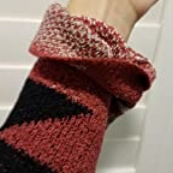 Boho Tribal Aztec Open Front Loose Slouchy Long Sleeve Sweater Cardigan - Picture 7 of 7